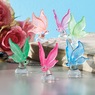 Set of 6 Glow-in-the-dark Glass Butterflies, , large