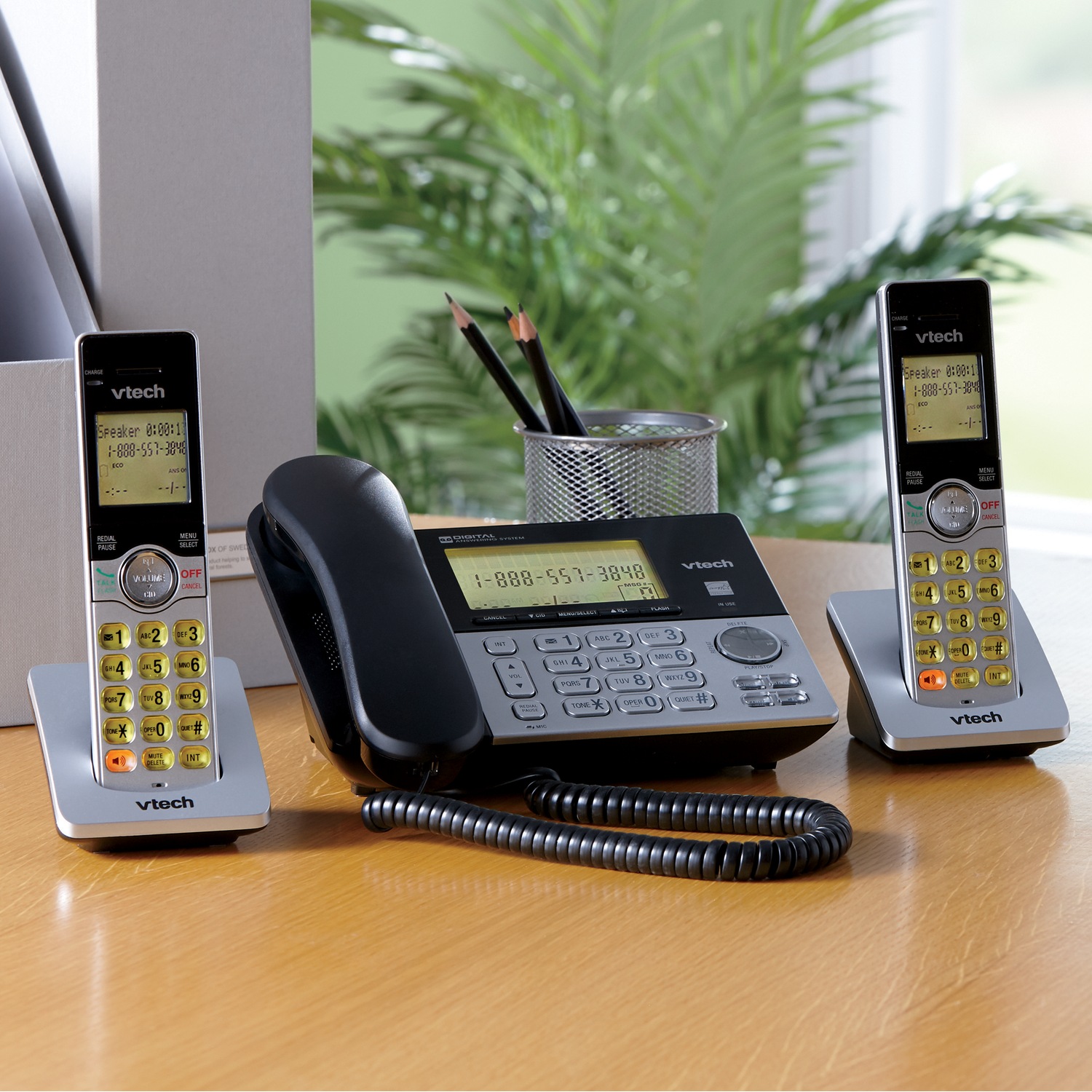 Vtech Corded Cordless Phone System With Answering Machine Montgomery Ward For example, if there are a number of people living in your home who may receive answerphone. montgomery ward