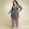 3-Piece Floral PJ Set with Cami, Pant and Cardigan, , large