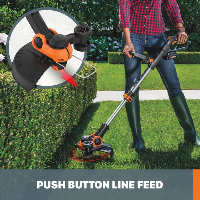 Worx 20V Power Share GT 3.0 12-Inch String Trimmer, , large
