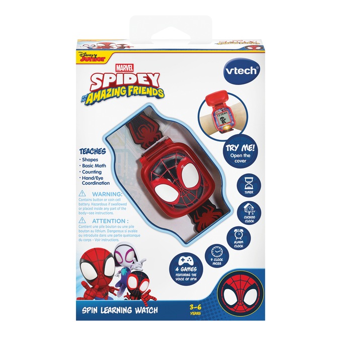 VTech Spidey Spin Learning Watch, , large