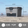 Ninja FrostVault Hard Cooler with Dry Zone, Gray, large