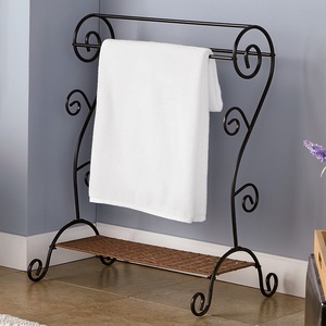 Scroll Standing Towel Rack, , large