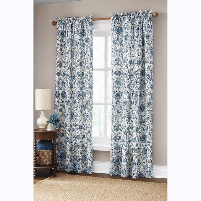 Spring Blues Window Treatments, , large