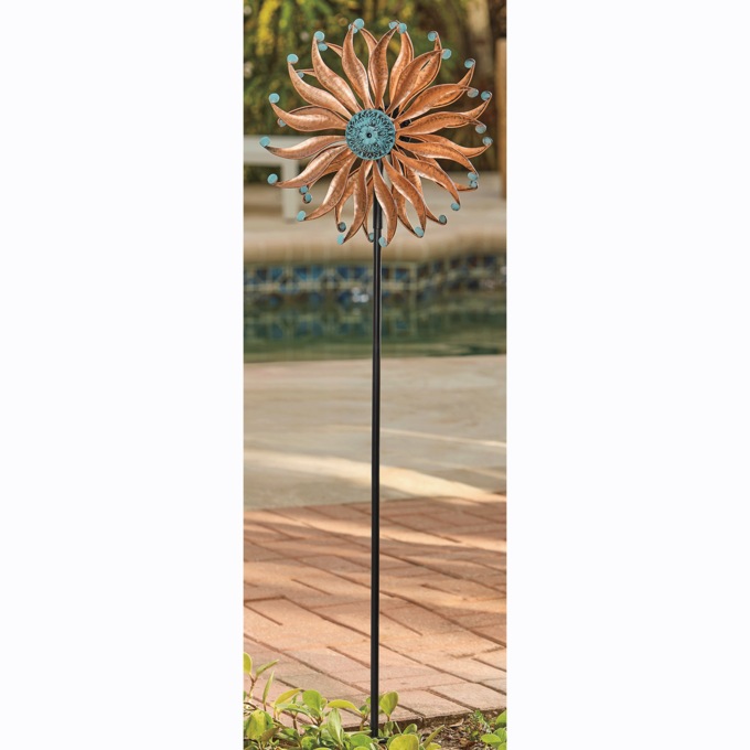 Flower Wind Spinner, Multi, large