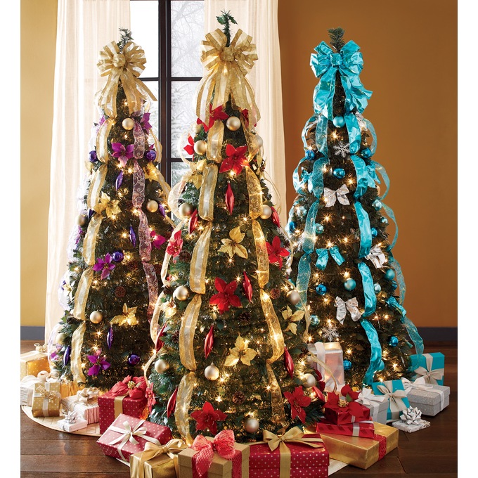 Poinsettia Pop-Up Tree, , large