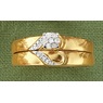 Diamond Round Cluster Swirl Bridal Set, , large