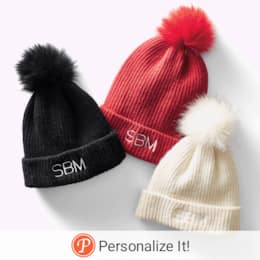 Personalized Pom Beanie, , large