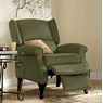 Microfiber Wingback Recliner, , large