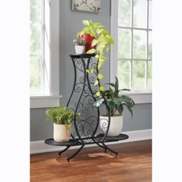 Vivienne Scroll Plant Stand, , large