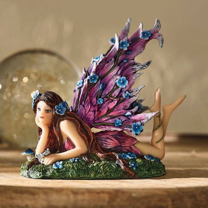 Floral Wing Fairy Figurine, , large