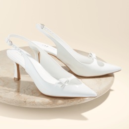 Midnight Velvet Double-Bow Slingback, , large