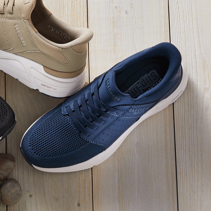 Skechers Men's Slip-Ins Rovino Lite Shoe with Memory Foam and 2" Platform, , large