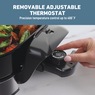 West Bend 11" 4.2-Quart Electric Skillet with Foldable Base, Black, large