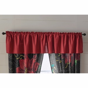 Gilded Poinsettia Valance, , large