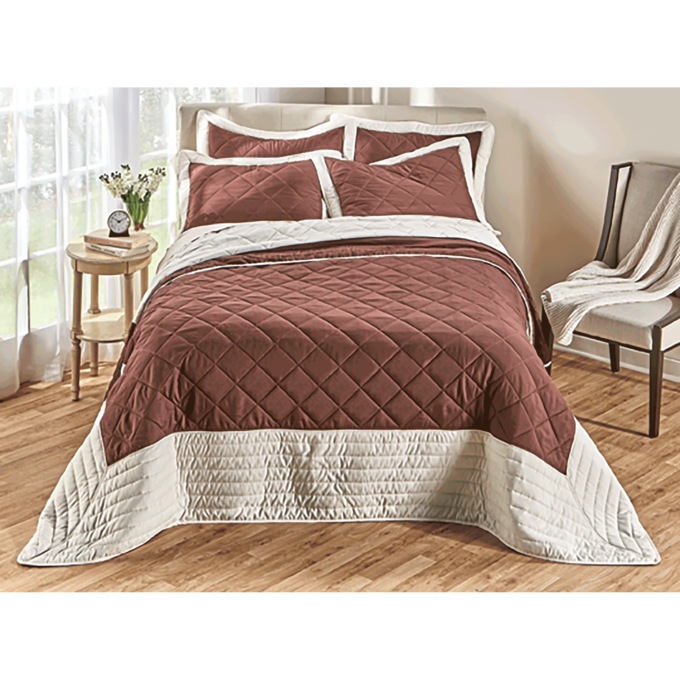 Jenna Reversible Bedspread, , large