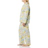 Cozee Corner Printed Flannel Pajamas, Yellow Floral, large