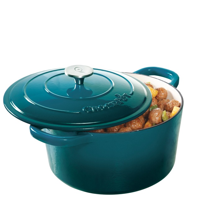 Crock Pot Artisan 3-qt. Enameled Cast Iron Dutch Oven with Lid, , large