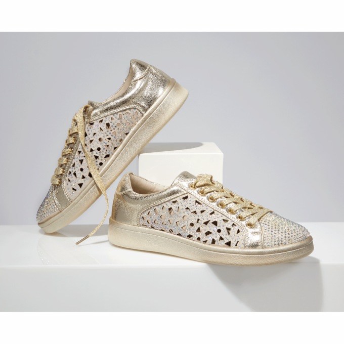 Paris Shoe by Lady Couture, Gold, large