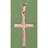10K Gold Cross Pendant, , large