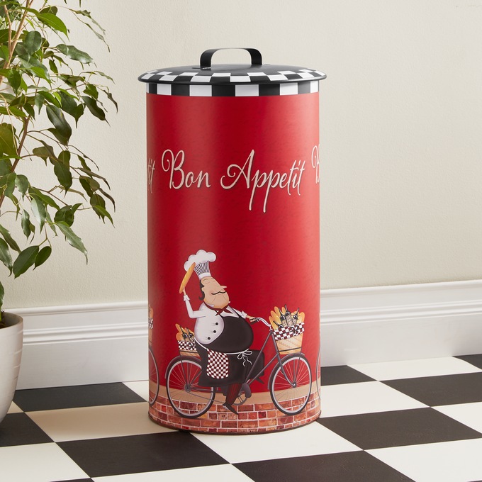 Bon Appétit Chef Trash Can, , large