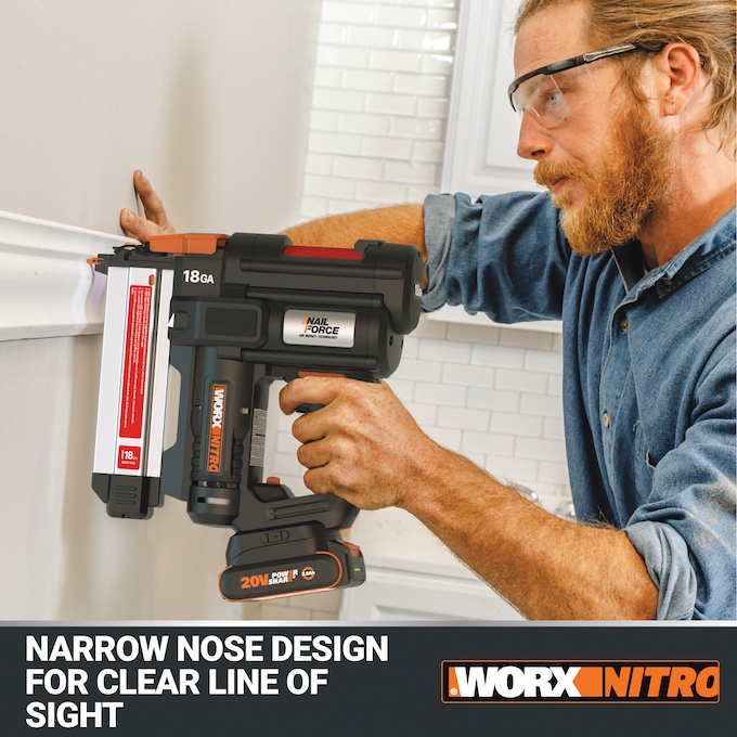 Worx 20V Nitro Brad Nail Gun (Tool Only), , large