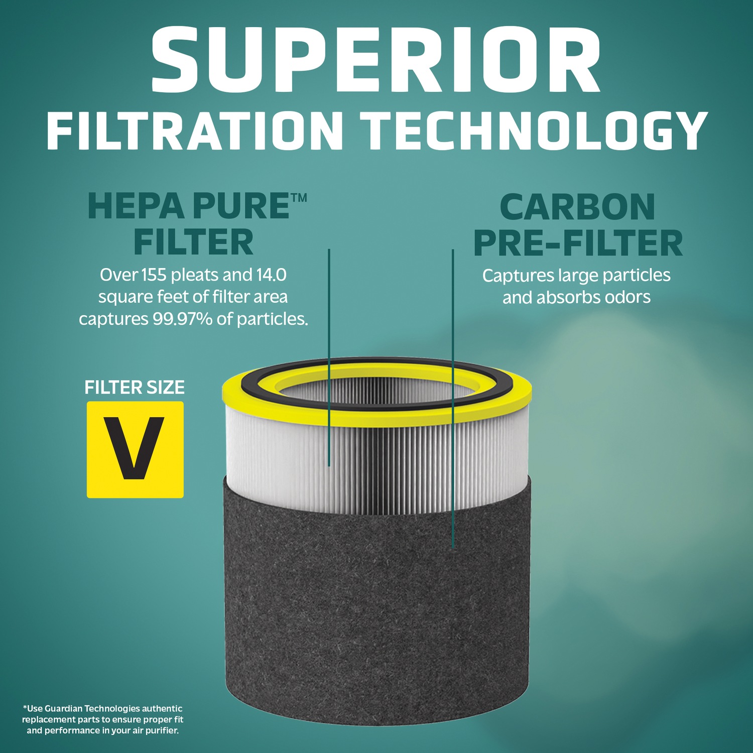 GermGuardian HEPA Pure FLT151 Replacement Combo Filter