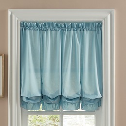 Mayfair Romantic Ruffled Semi-Sheer Balloon Curtain, , large