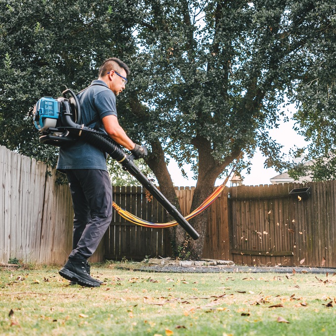 Pulsar 2-Stroke Ergonomic Backpack Leaf Blower, Blue, large