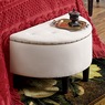 Half Moon Storage Ottoman, , large