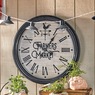 Farmers Market Outdoor Wall Clock, , large