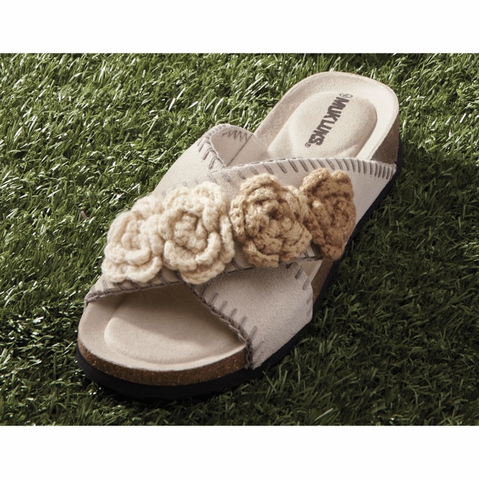 MUK LUKS Penelope Cross Strap Slide, , large
