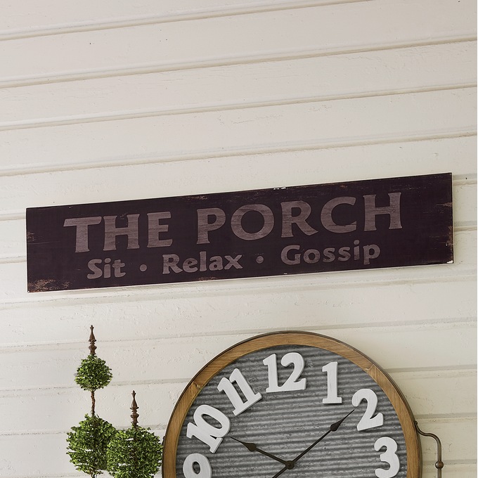 The Porch Wood Wall Sign, , large