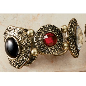 Colorful Crystal Stretch Bracelet, , large