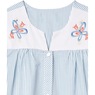 Duster With Embroidered Yoke, French Blue Stripe, large
