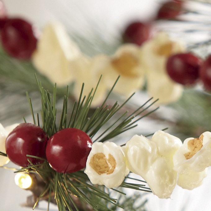Popcorn Cranberry Garland, , large