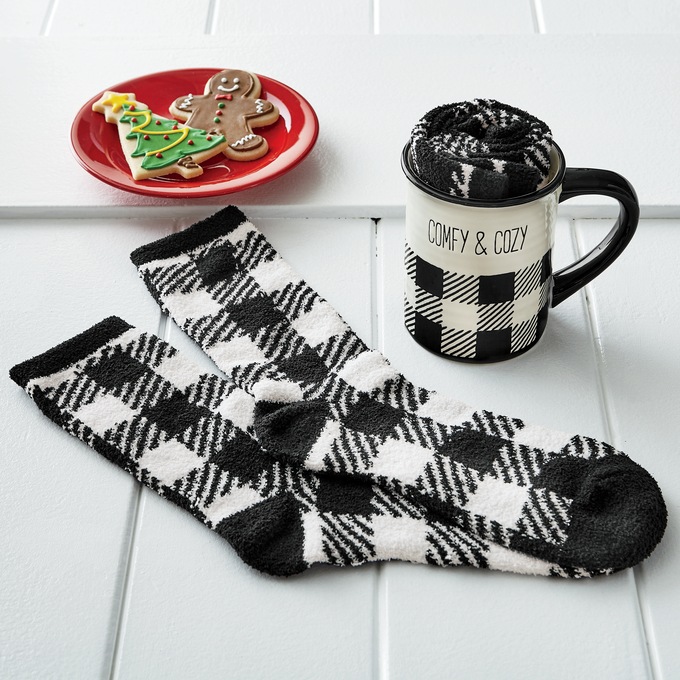 Comfy & Cozy Mug and Sock Gift Set, , large