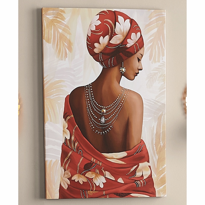 Serenity Embellished Woman Wall Art, , large