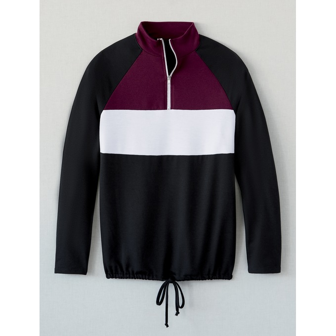 Color Blocked 1/4-Zip Top, , large