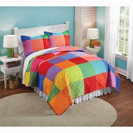 Color Connection Quilt and Sham, , large