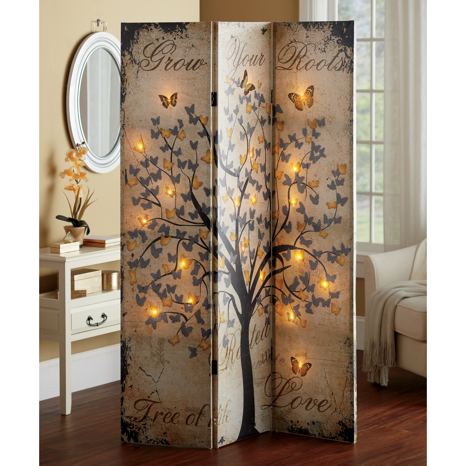 Butterfly Tree LED Room Screen Montgomery Ward