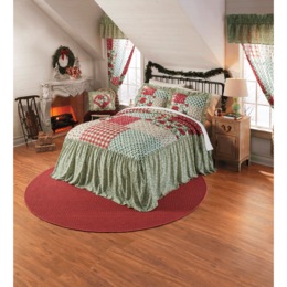 Holiday Bedspread Set, Accent Pillow and Window Treatments, , large