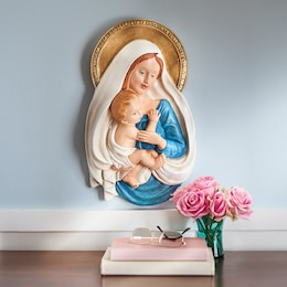 Holy Mother and The Savior Wall Bust, , large