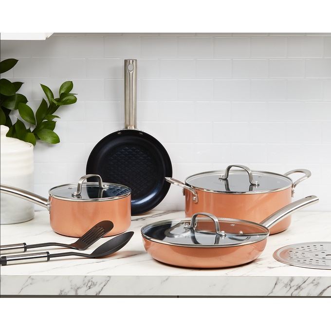 Copper Chef Black Diamond 10-Piece Cookware Set, , large