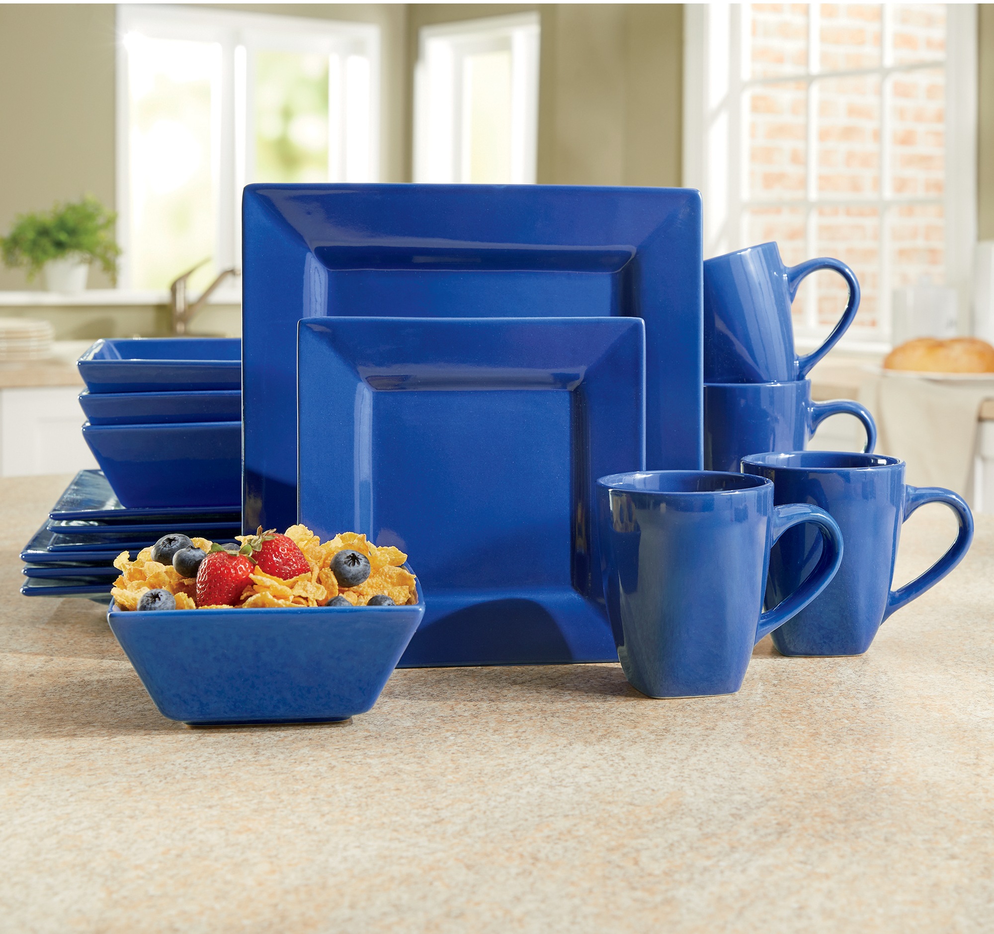 square dishware sets