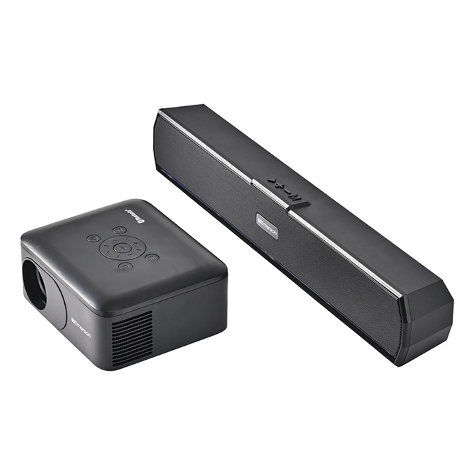 Emerson Portable Projector Bundle, Black, large