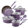 Rachael Ray 12-Piece Cucina Porcelain Aluminum Cookware, , large