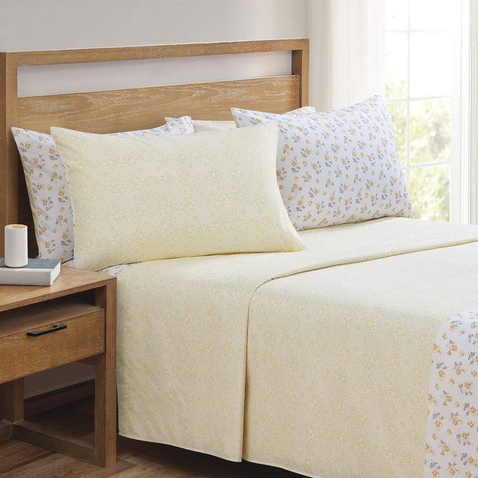 Turnstyle Microfiber Sheet Set, Dainty Floral, large