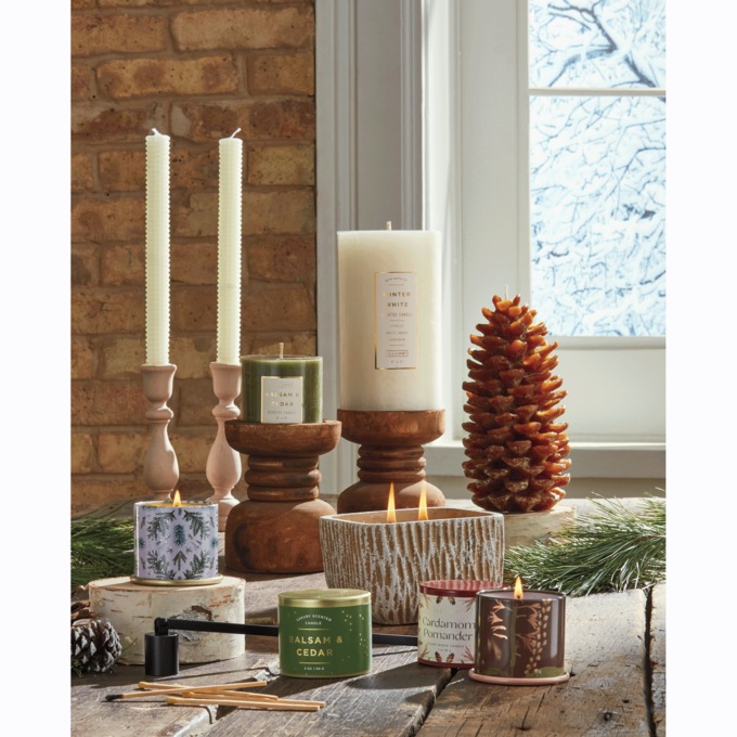 Large Pinecone Candle, , large