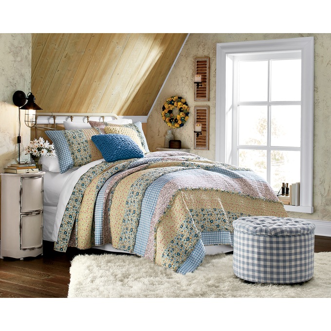 Check Storage Ottoman, , large